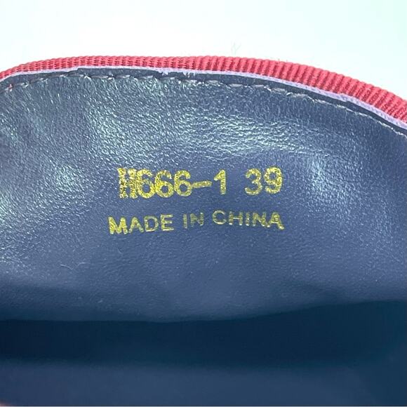 Rare New Red Flat/Loafer Sz 9/39 Jeweled Skull Alligator Leather Karen Beckmann - Picture 7 of 14